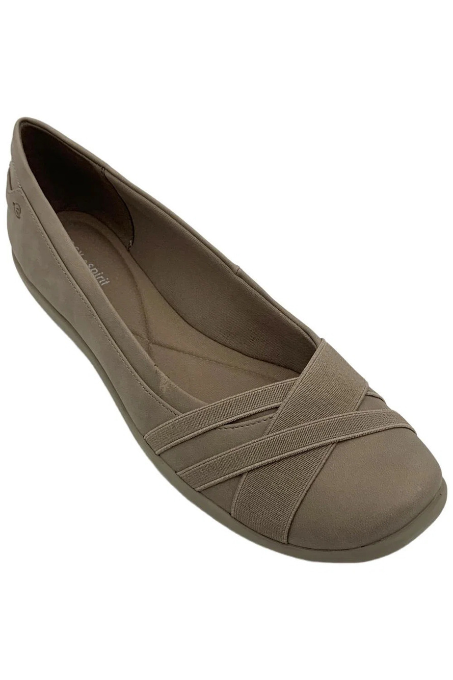 Easy Spirit Women's Acasia Slip-on Ballet Flats Taupe - Narrow